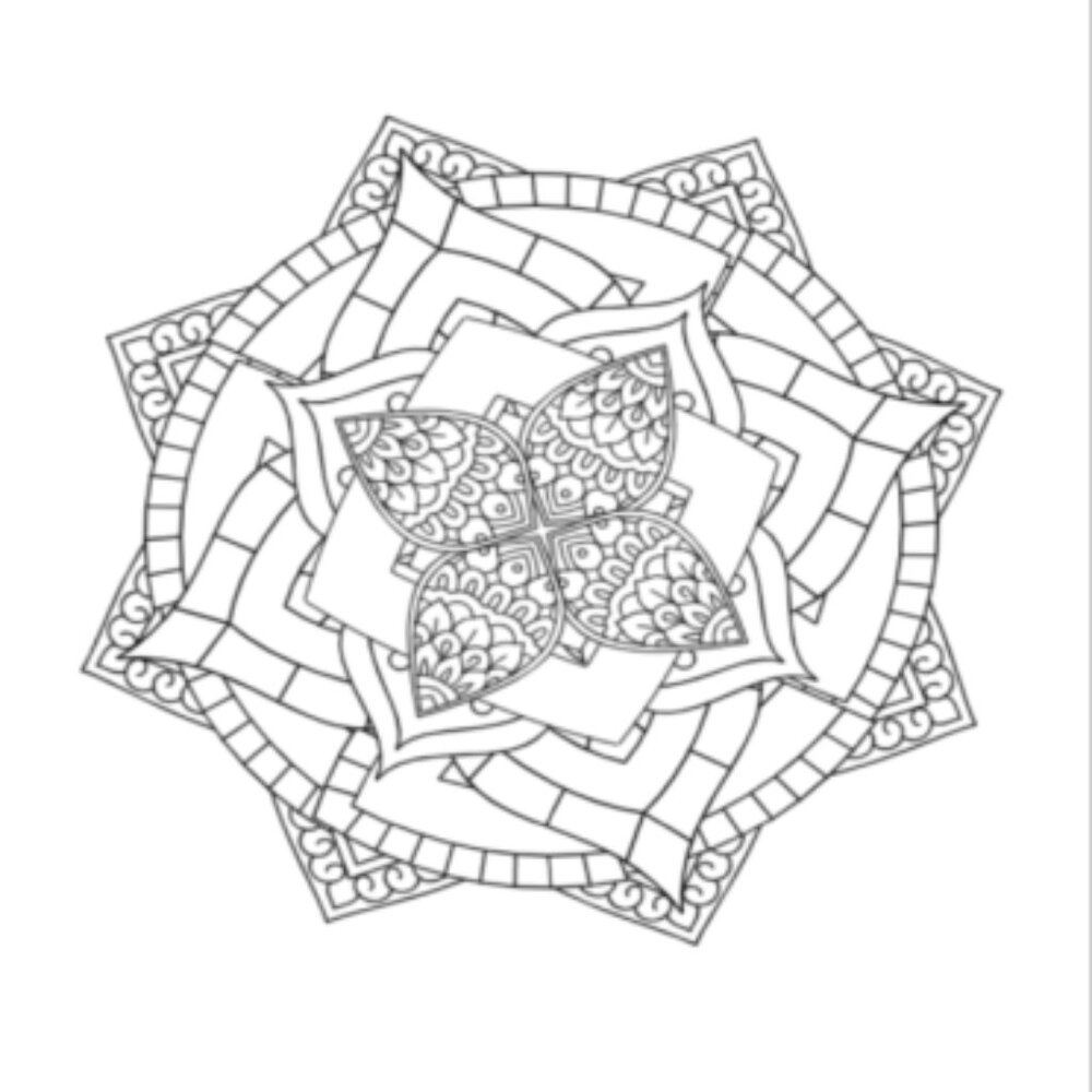 25 Fun Mandala Circles Coloring Book - Picture 3 of 13
